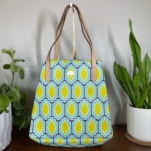SOLD | Kate Spade | Seaglass & Moonstone Cabana Tile Sidney Tote | One-Size
